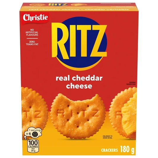 Christie Ritz Real Cheddar Crackers 180 g. / 6.35 oz.