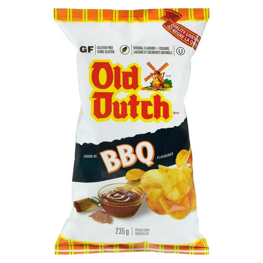 Old Dutch BBQ Flavored Potato Chips 220 g. / 7.76 oz.