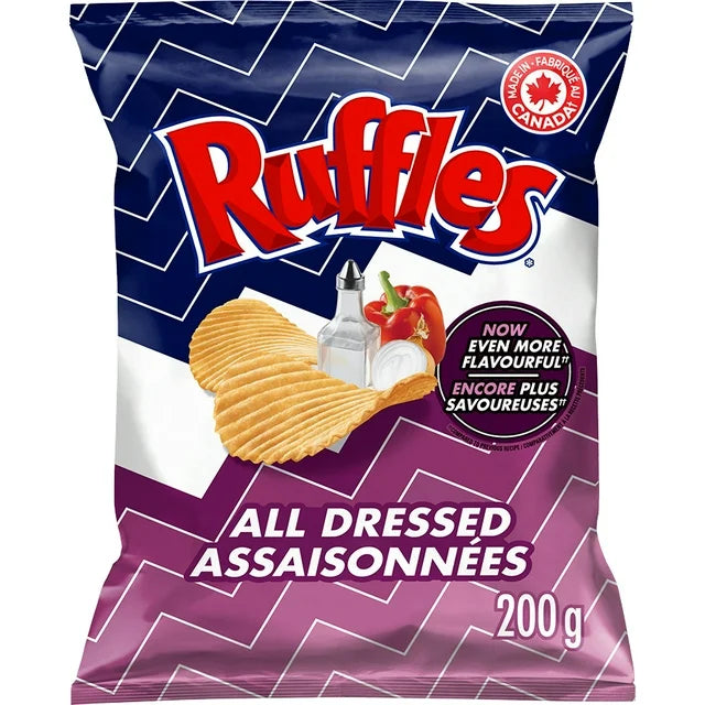 Ruffles All Dressed Potato Chips 200 g. / 7.05 oz.