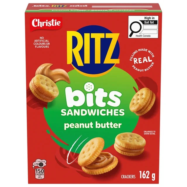 Christie Ritz Bits Sandwiches Peanut Butter Crackers 162 g. / 5.7 oz.