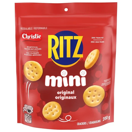 Christie Mini Ritz Original Crackers 200 g. / 7.05 oz.