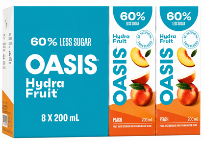 Oasis Hydrafruit Peach Water 200 ml. / 6.76 fl.oz.