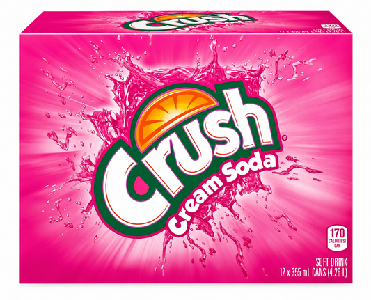 Crush Clear Cream Soda 355 ml. / 12 fl.oz.
