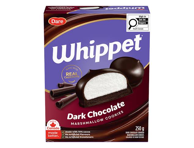 Dare Whippet: Dark Chocolate Cookies 250 g. / 8.82 oz.