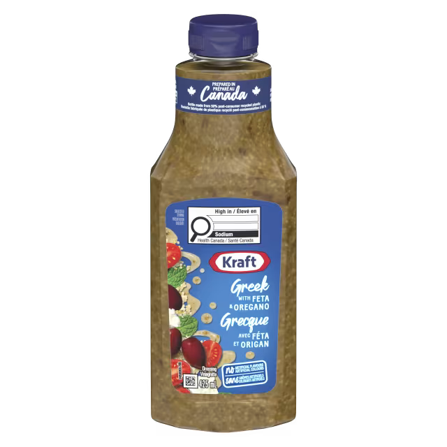 Kraft Zesty Greek Feta and Oregano Salad Dressing 425 ml. / 14.4 fl.oz.