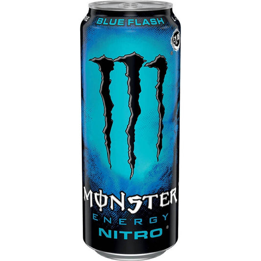 Monster Energy Nitro Blue Flash Energy Drink 500 ml / 16.9 fl oz