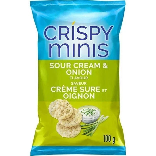 Quaker Crispy Minis Sour Cream & Onion Brown Rice Chips 100 g. / 3.5 oz.