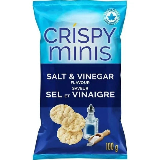 Quaker Crispy Minis Salt & Vinegar Brown Rice Chips 100 g. / 3.5 oz.