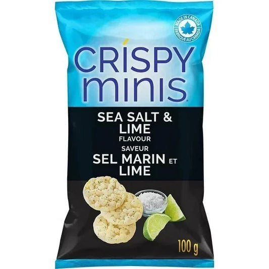 Quaker Crispy Minis Sea Salt & Lime Brown Rice Chips 100 g. / 3.5 oz.