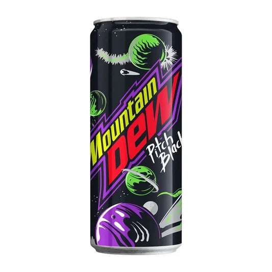 Mountain Dew Pitch Black Soft Drink 330 ml. / 11.16 fl.oz.