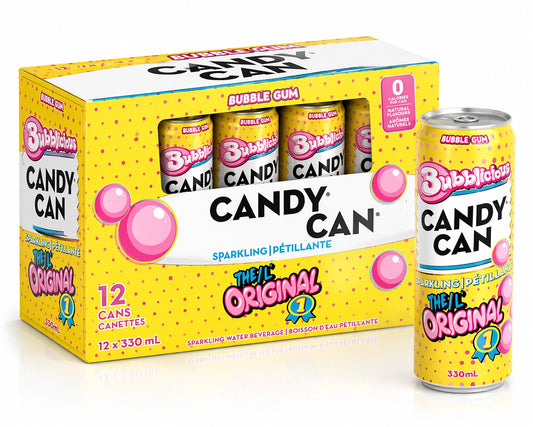Candy Can Bubblicious Zero Sugar Sparkling Drink 330 ml. / 11.15 fl.oz.