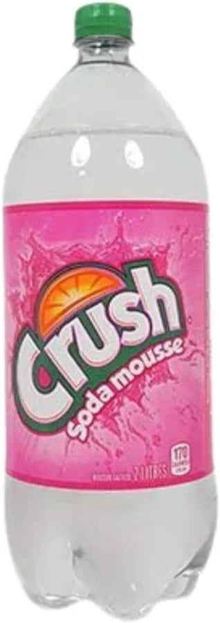 Crush Clear Cream Soda 2L. / 67.6 fl.oz. - Case of 24