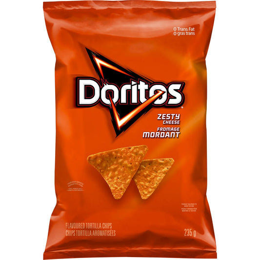 Doritos Zesty Cheese Tortilla Chips 235 g. / 8.28 oz.